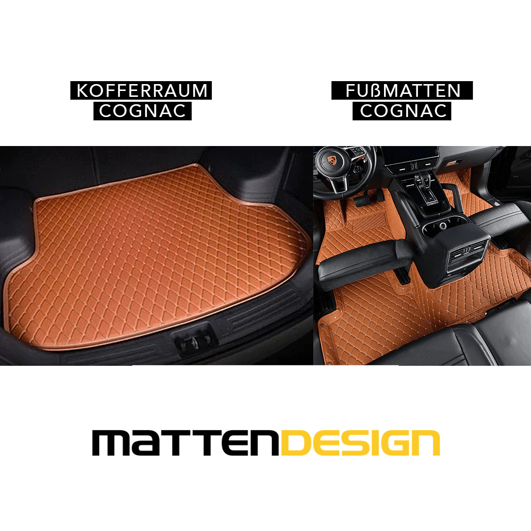 Exklusive Fußmatten + Kofferraum Matte
