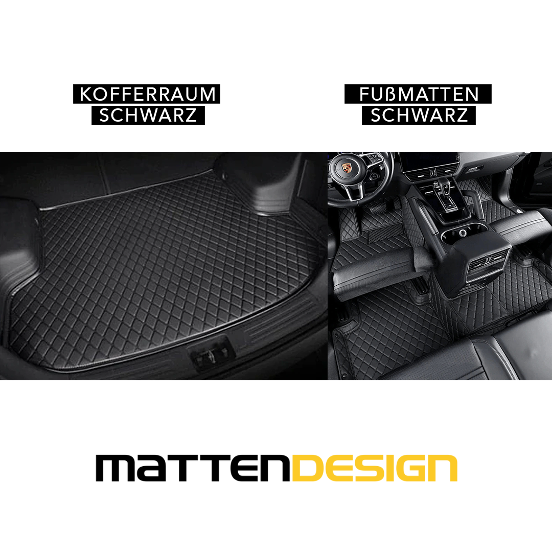 Exklusive Fußmatten + Kofferraum Matte